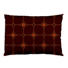 Background Pattern Design Geometric Brown Pillow Case by Sudhe