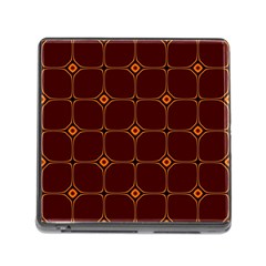 Background Pattern Design Geometric Brown Memory Card Reader (square 5 Slot) by Sudhe