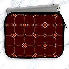 Background Pattern Design Geometric Brown Apple Ipad 2/3/4 Zipper Cases by Sudhe