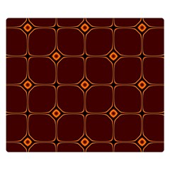 Background Pattern Design Geometric Brown Double Sided Flano Blanket (small)  by Sudhe