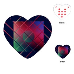 Fractal Artwork Abstract Background Playing Cards Single Design (Heart)