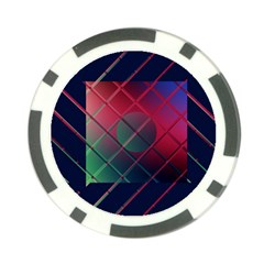 Fractal Artwork Abstract Background Poker Chip Card Guard