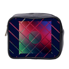 Fractal Artwork Abstract Background Mini Toiletries Bag (Two Sides)