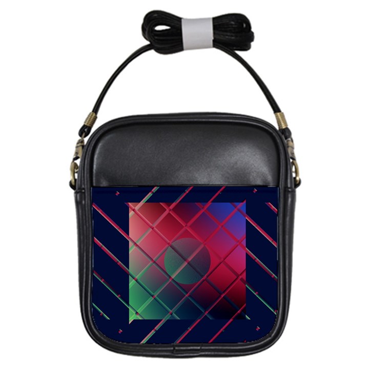 Fractal Artwork Abstract Background Girls Sling Bag