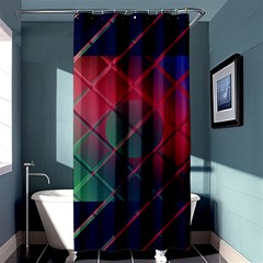 Fractal Artwork Abstract Background Shower Curtain 36  x 72  (Stall) 