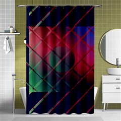 Fractal Artwork Abstract Background Shower Curtain 48  x 72  (Small) 