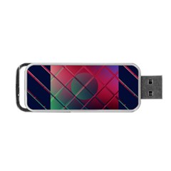 Fractal Artwork Abstract Background Portable USB Flash (One Side)