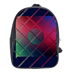 Fractal Artwork Abstract Background School Bag (XL)