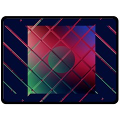 Fractal Artwork Abstract Background Double Sided Fleece Blanket (Large) 