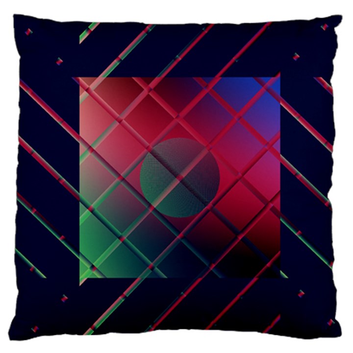 Fractal Artwork Abstract Background Standard Flano Cushion Case (One Side)