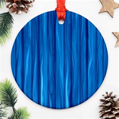 Textured Background Wood Logs Ornament (round) by Bajindul