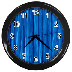 Textured Background Wood Logs Wall Clock (black) by Bajindul