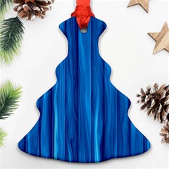 Textured Background Wood Logs Christmas Tree Ornament (two Sides) by Bajindul