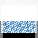 Geometric Blue Shades Diagonal Rectangular Jigsaw Puzzl Front