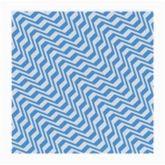 Geometric Blue Shades Diagonal Medium Glasses Cloth by Bajindul