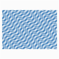 Geometric Blue Shades Diagonal Large Glasses Cloth by Bajindul