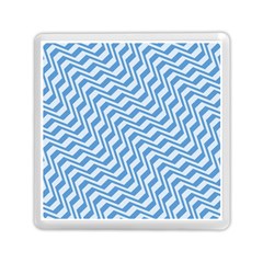 Geometric Blue Shades Diagonal Memory Card Reader (square) by Bajindul