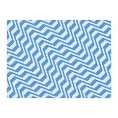 Geometric Blue Shades Diagonal Double Sided Flano Blanket (mini)  by Bajindul