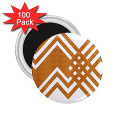 Wood Zigzag Texture 2 25  Magnets (100 Pack)  by Bajindul