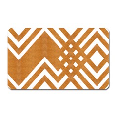 Wood Zigzag Texture Magnet (rectangular) by Bajindul