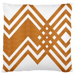 Wood Zigzag Texture Large Cushion Case (two Sides) by Bajindul