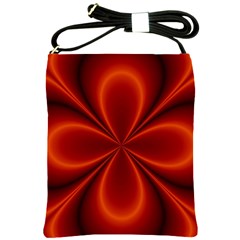 Abstract Background Design Red Shoulder Sling Bag by Sudhe