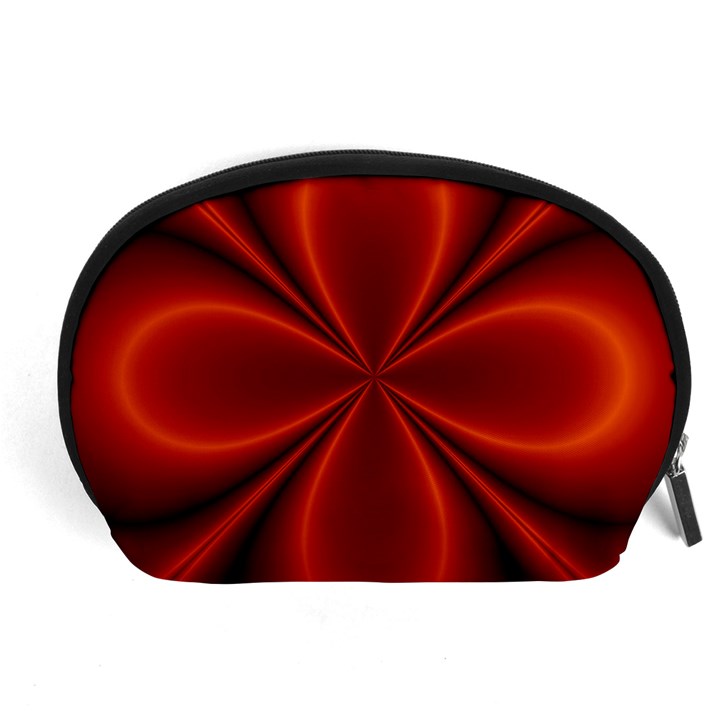 Abstract Background Design Red Accessory Pouch (Large)