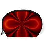 Abstract Background Design Red Accessory Pouch (Large) Back