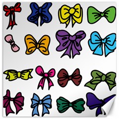 Bows Cartoon Ribbon Canvas 20  x 20 