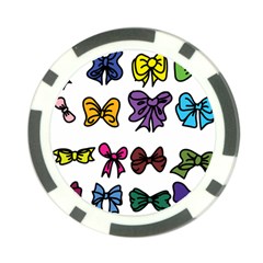 Bows Cartoon Ribbon Poker Chip Card Guard