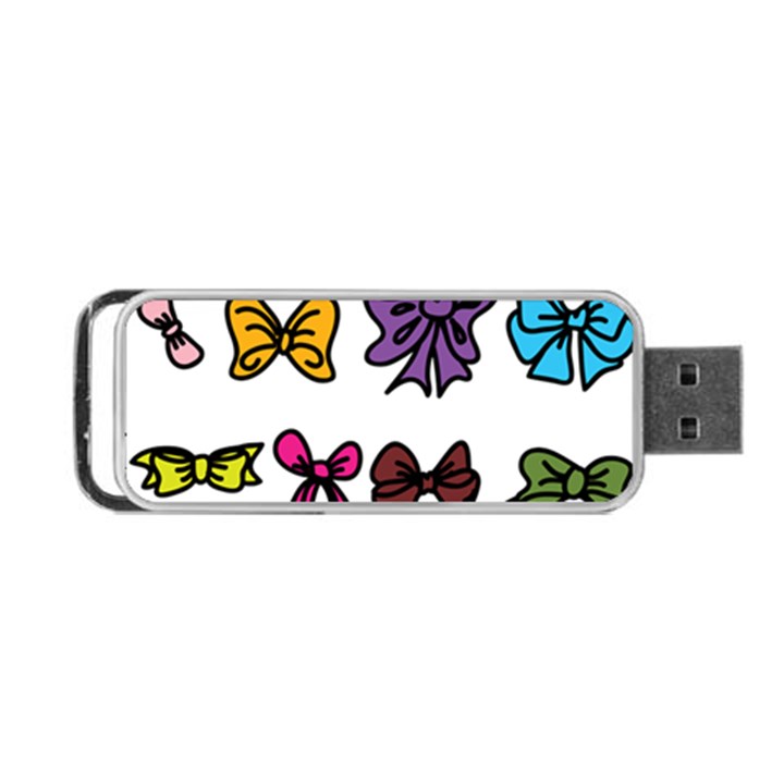 Bows Cartoon Ribbon Portable USB Flash (One Side)