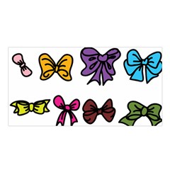 Bows Cartoon Ribbon Satin Shawl