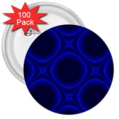 Abstract Background Design Blue Black 3  Buttons (100 Pack)  by Sudhe