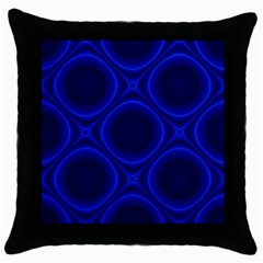 Abstract Background Design Blue Black Throw Pillow Case (black) by Sudhe