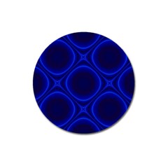 Abstract Background Design Blue Black Magnet 3  (round) by Sudhe