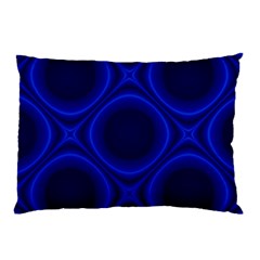 Abstract Background Design Blue Black Pillow Case by Sudhe