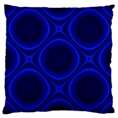 Abstract Background Design Blue Black Large Cushion Case (one Side) by Sudhe