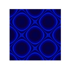 Abstract Background Design Blue Black Small Satin Scarf (square) by Sudhe