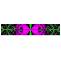 Abstract Artwork Fractal Background Green Purple Large Flano Scarf  by Sudhe