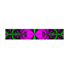 Abstract Artwork Fractal Background Green Purple Flano Scarf (mini) by Sudhe