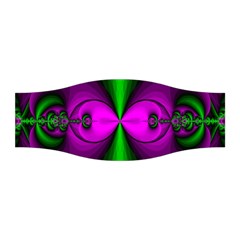 Abstract Artwork Fractal Background Green Purple Stretchable Headband by Sudhe