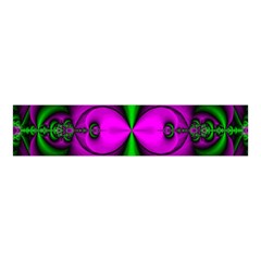 Abstract Artwork Fractal Background Green Purple Velvet Scrunchie by Sudhe