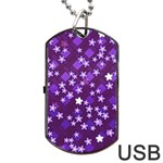 Ross Pattern Square Dog Tag USB Flash (Two Sides) Front