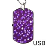 Ross Pattern Square Dog Tag USB Flash (Two Sides) Back