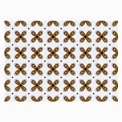 Pattern Orange Large Glasses Cloth