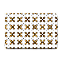 Pattern Orange Small Doormat 