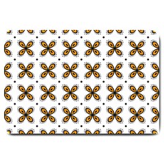 Pattern Orange Large Doormat  by HermanTelo