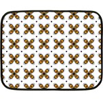 Pattern Orange Fleece Blanket (Mini) 35 x27  Blanket