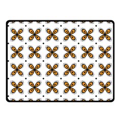 Pattern Orange Fleece Blanket (small) by HermanTelo