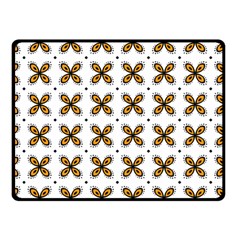 Pattern Orange Double Sided Fleece Blanket (small) 